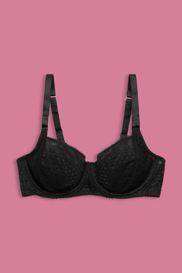 Bras with wire, ANTHRACITE, detail image number 0