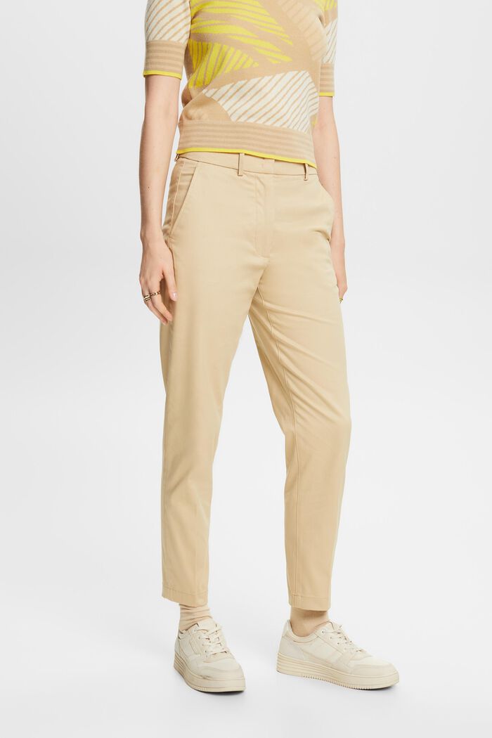Pantalon de coupe Slim Fit à taille haute, SAND, detail image number 0