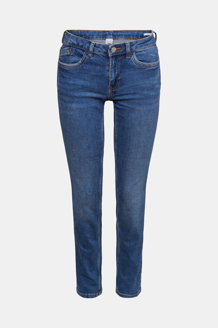Jean stretch de coupe Slim Fit, BLUE DARK WASHED, overview