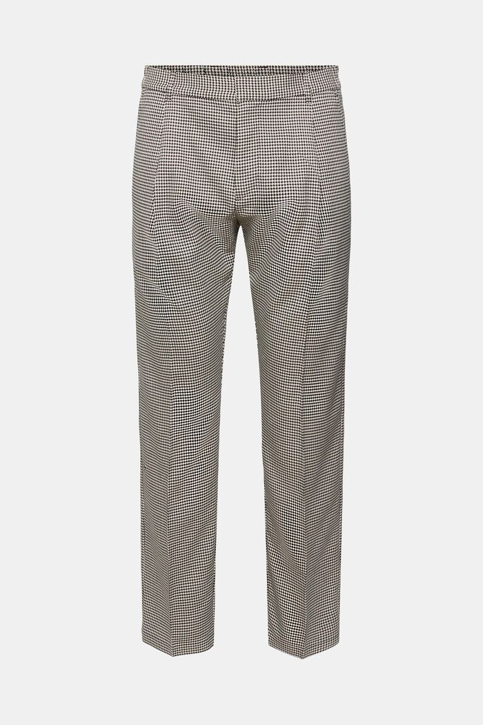 Pantalon mix & match PIED-DE-POULE, BLACK, detail image number 8