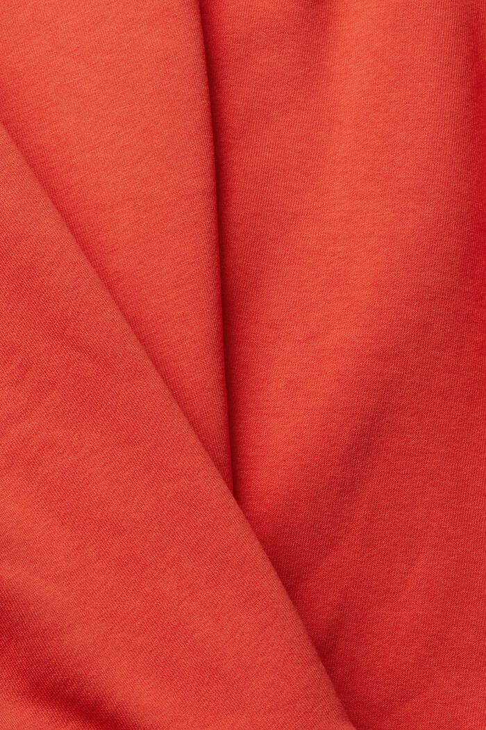 Sweat-shirt à logo brodé coloré, ORANGE RED, detail image number 7