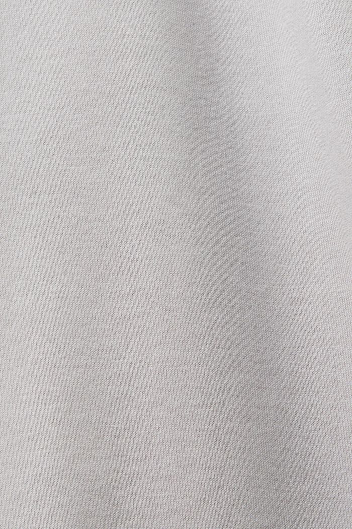 T-shirt à encolure ronde et effet superposé, 100 % coton, LIGHT GREY, detail image number 5