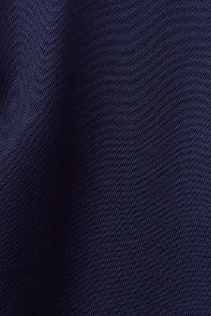 Chemise en satin à manches longues, DARK BLUE, detail image number 5