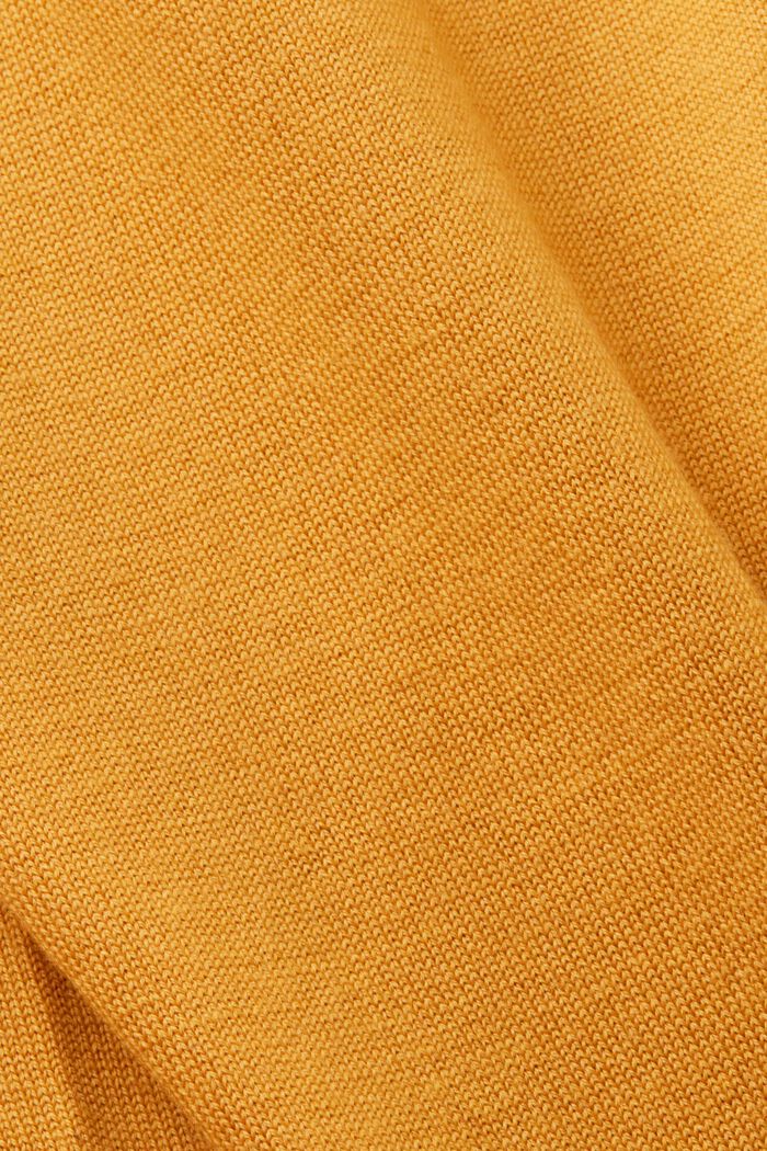 Pull-over en laine de style polo, HONEY YELLOW, detail image number 5