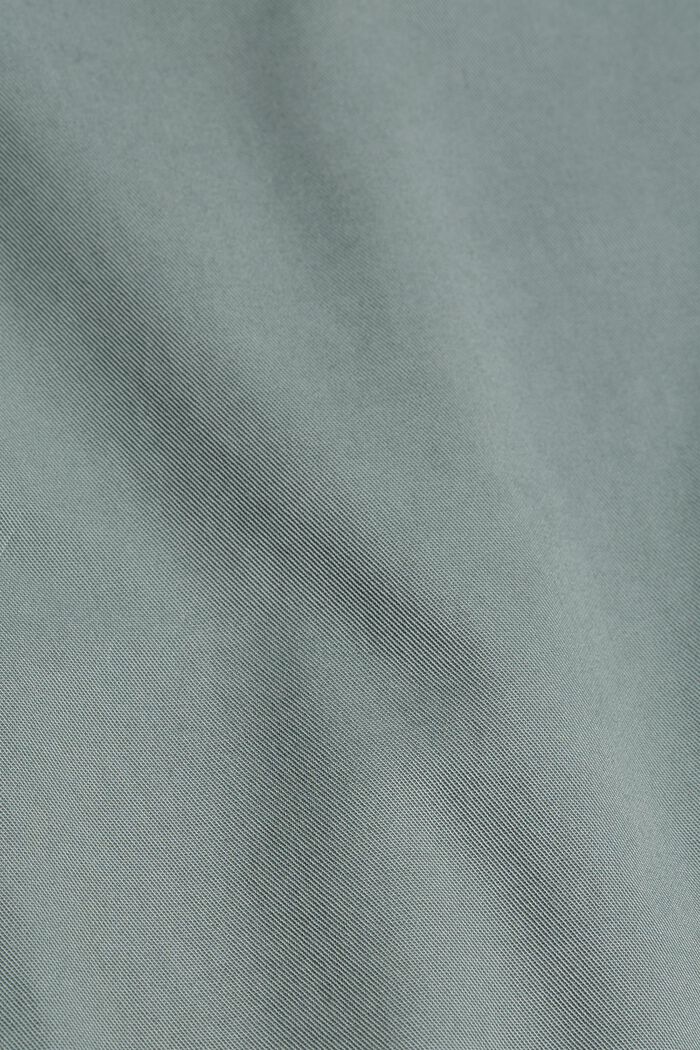 Chino taille haute, 100 % coton Pima, DUSTY GREEN, detail image number 4