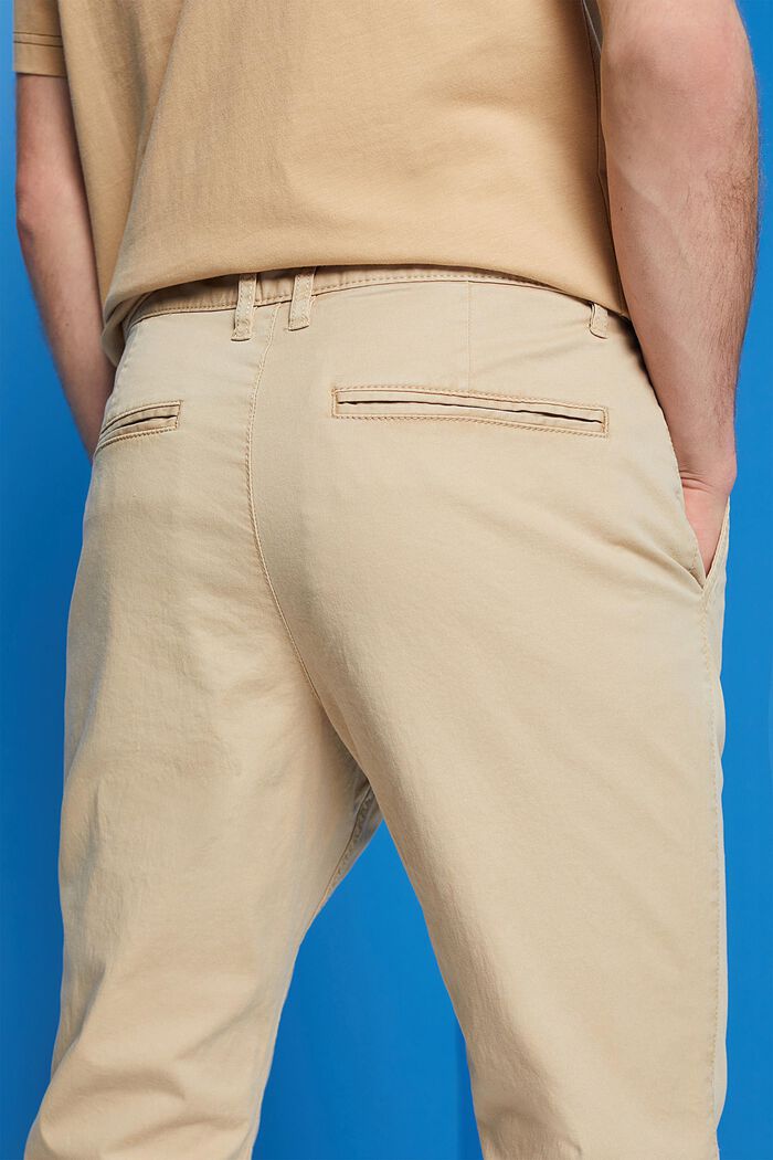 Chino stretch en coton, SAND, detail image number 2