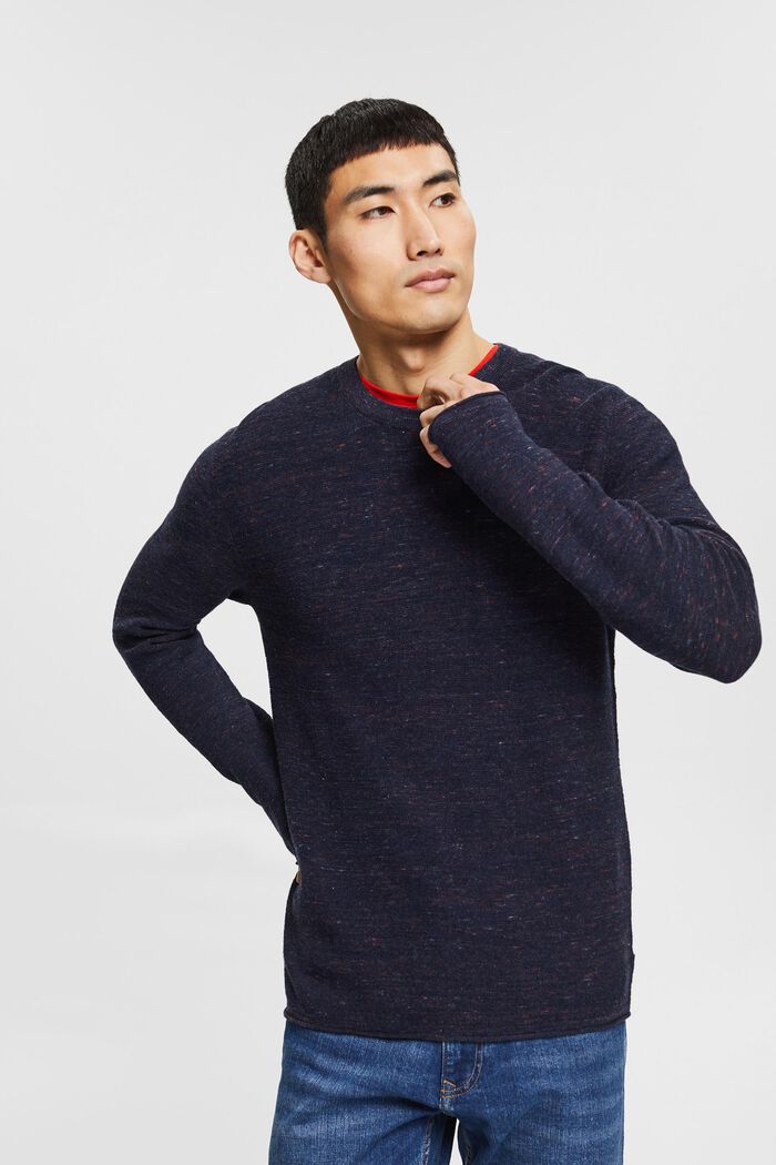 Fashion Sweater, NAVY, detail image number 0