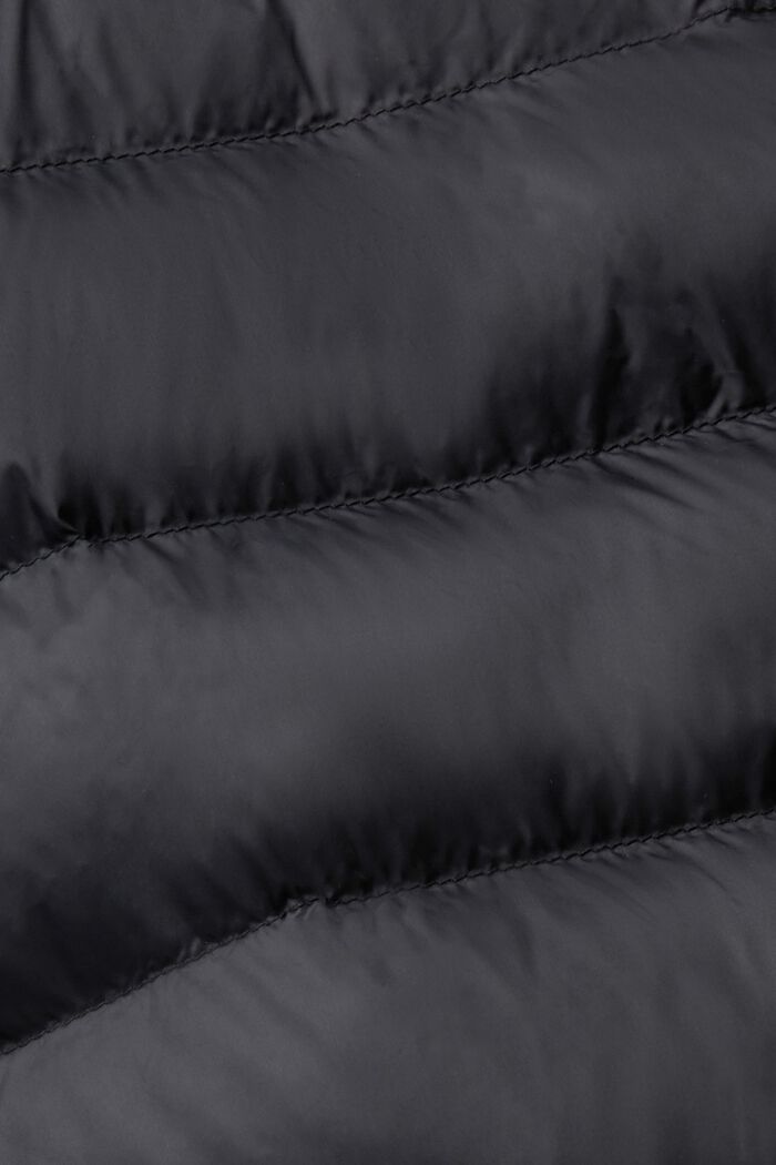 Gilet à motif surpiqué, BLACK, detail image number 4