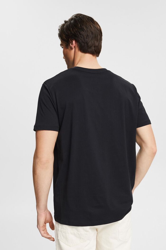 T-shirt à imprimé en coton biologique, BLACK, detail image number 3