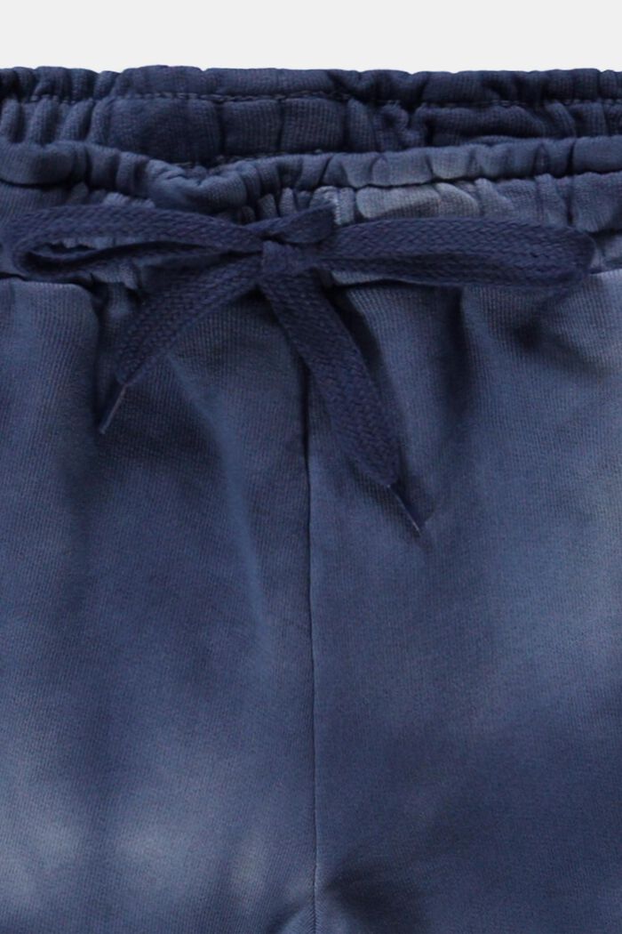 Short en molleton au look batik, GREY BLUE, detail image number 2