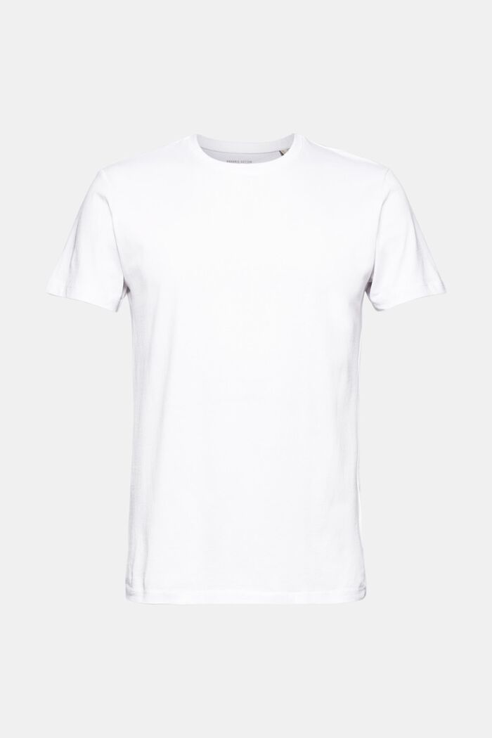T-shirt en jersey, 100 % coton bio, WHITE, detail image number 0