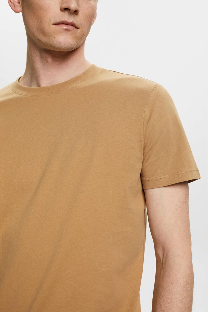 T-shirt en coton de coupe Slim Fit, BEIGE, detail image number 2