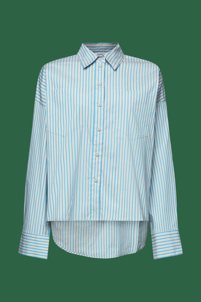 Chemise rayée à col boutonné, BLUE, detail image number 5