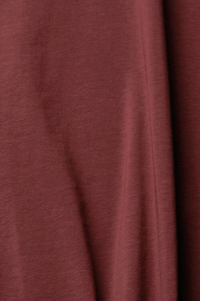T-shirt à manches longues et col roulé, BORDEAUX RED, detail image number 5
