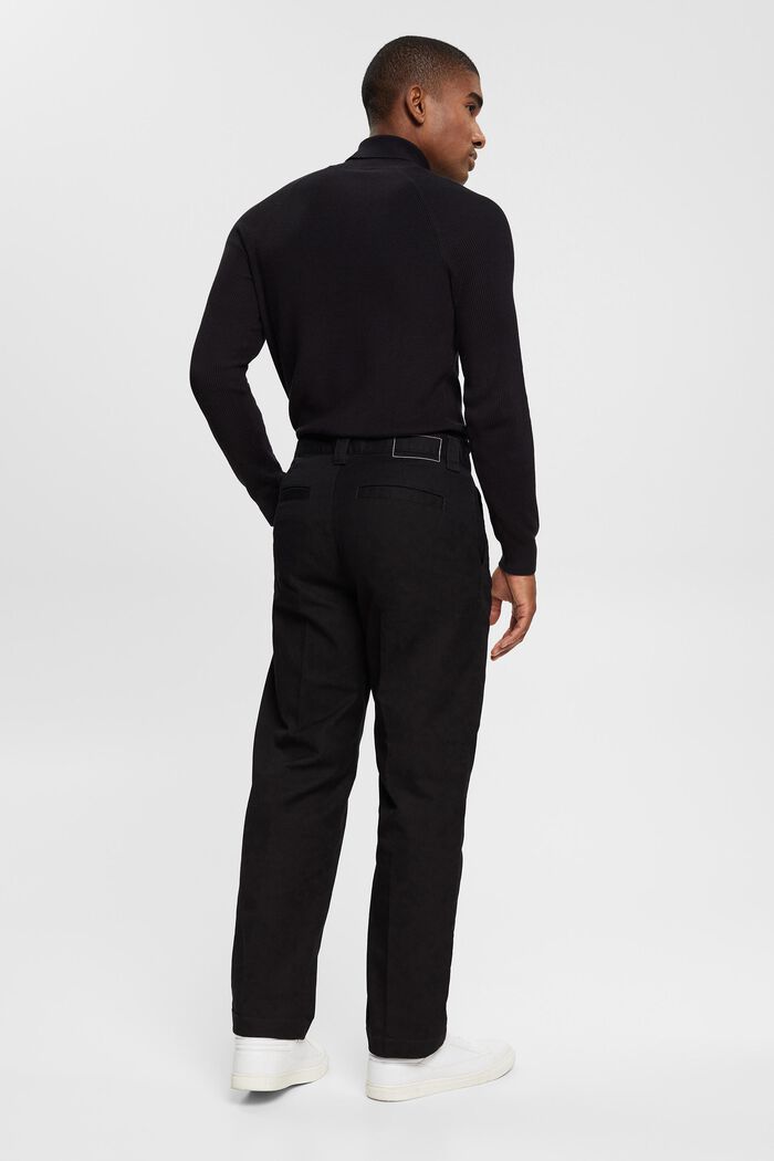 Chino de coupe Wide Fit, BLACK, detail image number 5