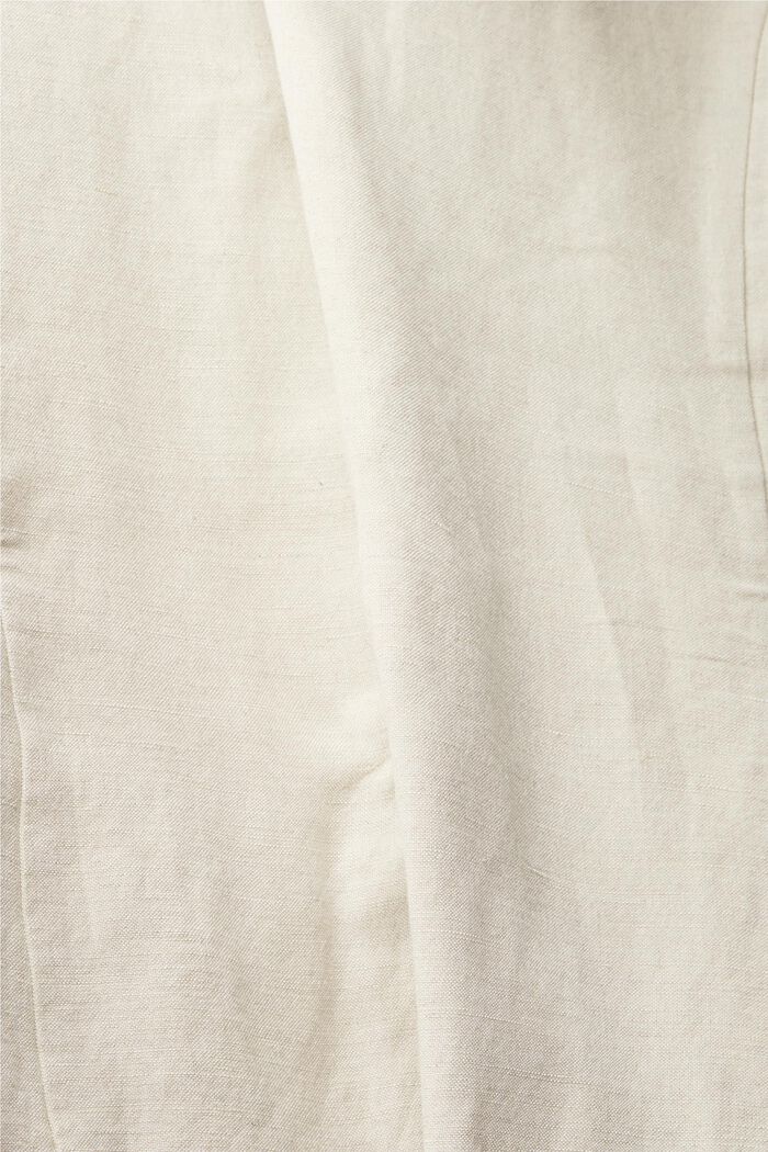 En lin mélangé : la veste de tailleur à un bouton, LIGHT TAUPE, detail image number 5