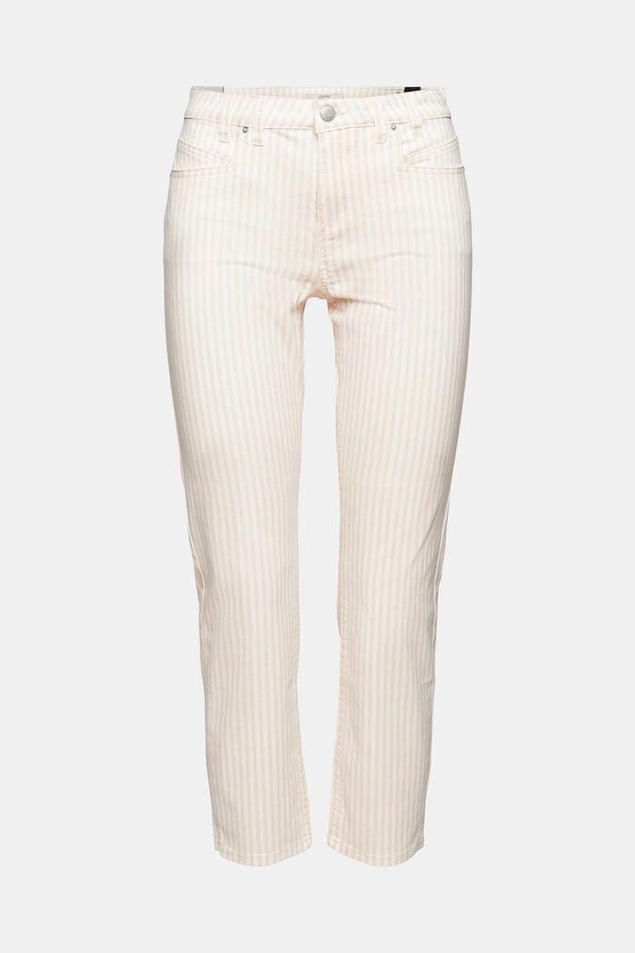 Pantalon rayé de longueur corsaire, OFF WHITE, detail image number 5