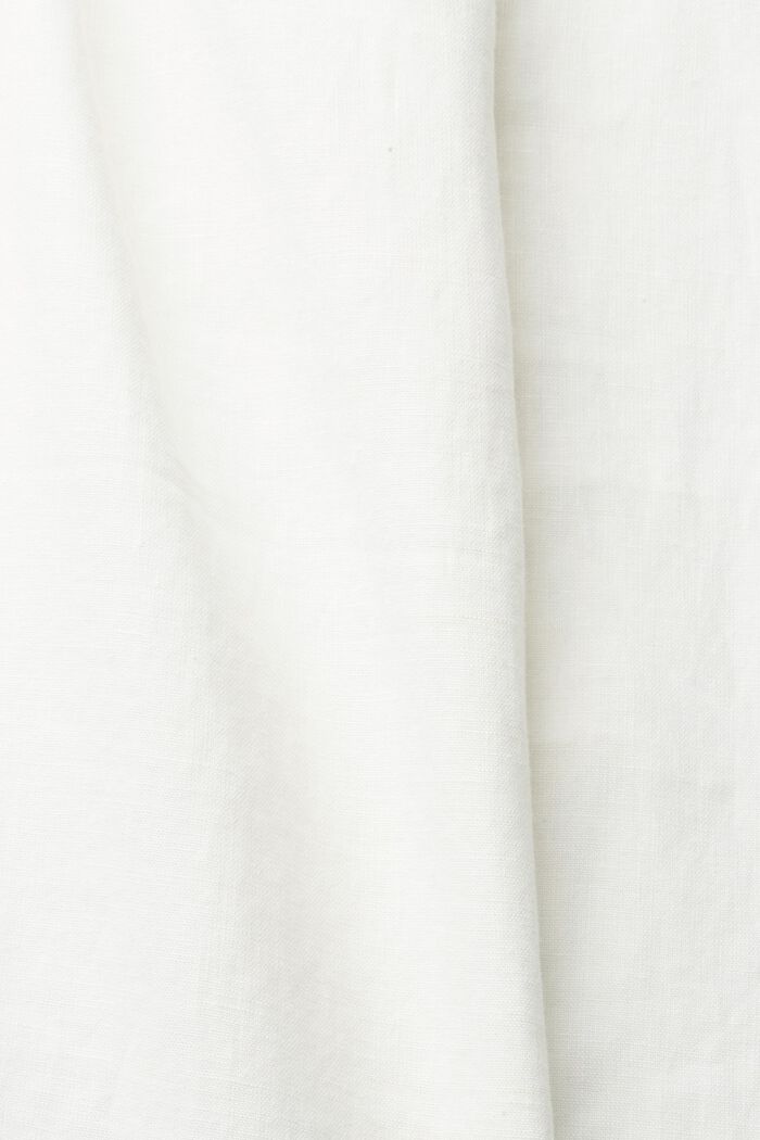 Pantalon 100 % lin, WHITE, detail image number 4