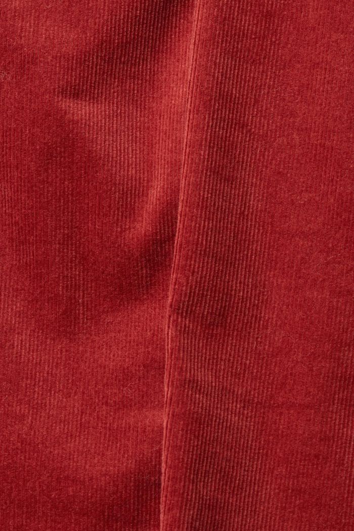 Pantalon en velours côtelé à taille mi-haute, TERRACOTTA, detail image number 3