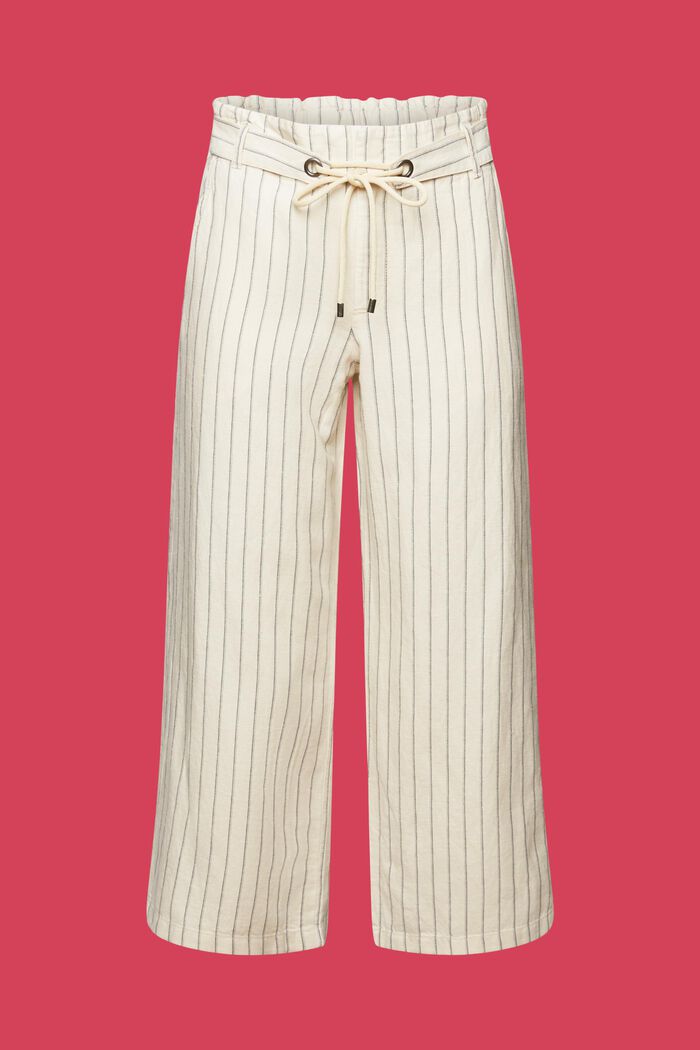 Jupe-culotte avec ceinture à nouer, mélange de coton et de lin, ICE, detail image number 7