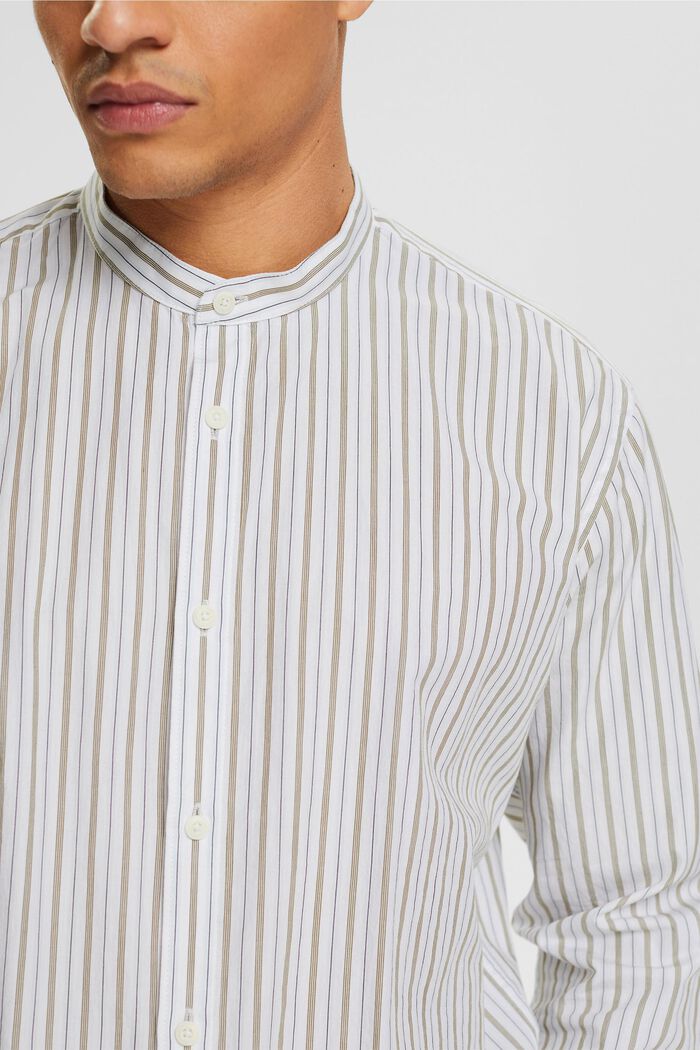 Chemise à motif à rayures, WHITE, detail image number 2