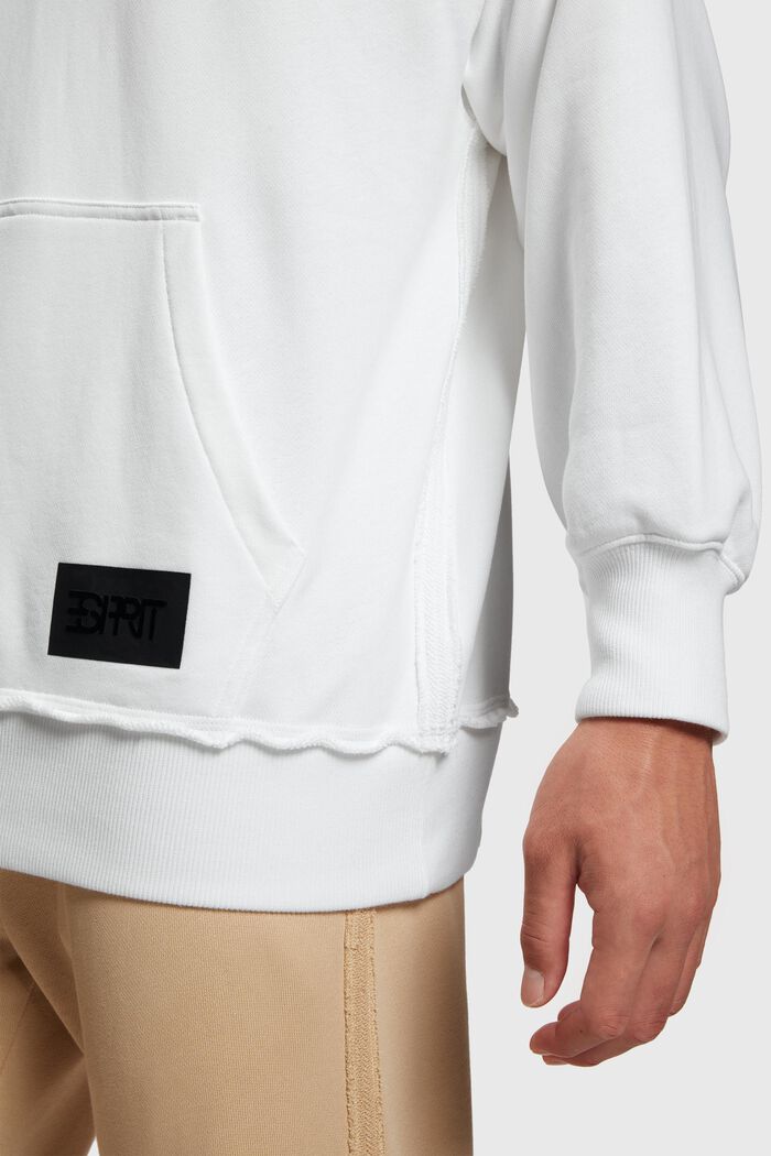 Sweat à capuche oversize, WHITE, detail image number 3