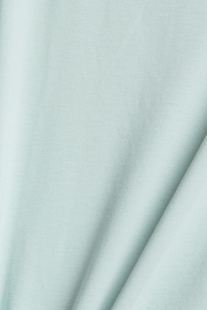 T-shirt de sport à empiècement en mesh, coton biologique, PASTEL GREEN, detail image number 4
