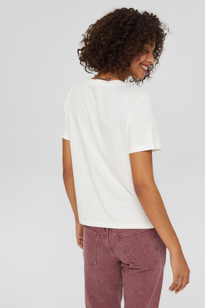T-shirt à imprimé, 100 % coton, OFF WHITE, detail image number 3