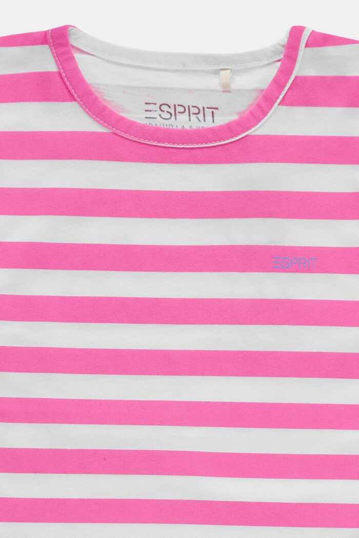 T-shirt à motif à rayures, PINK, detail image number 2