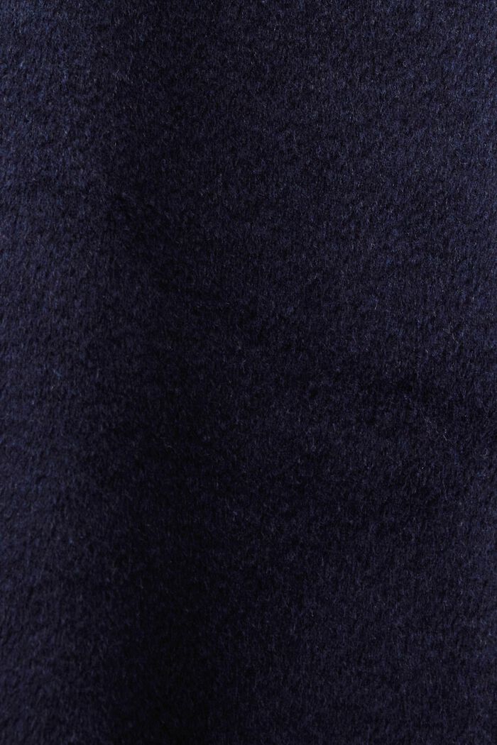 En matière recyclée : manteau à teneur en laine, NAVY, detail image number 6