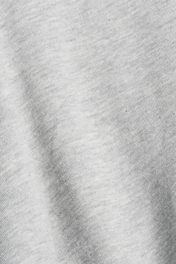 Sweat-shirt oversize en coton bio, LIGHT GREY, detail image number 4