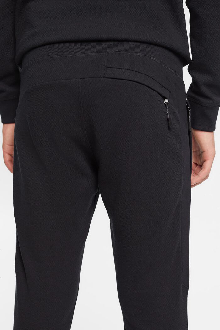 Pantalon de jogging texturé, BLACK, detail image number 4