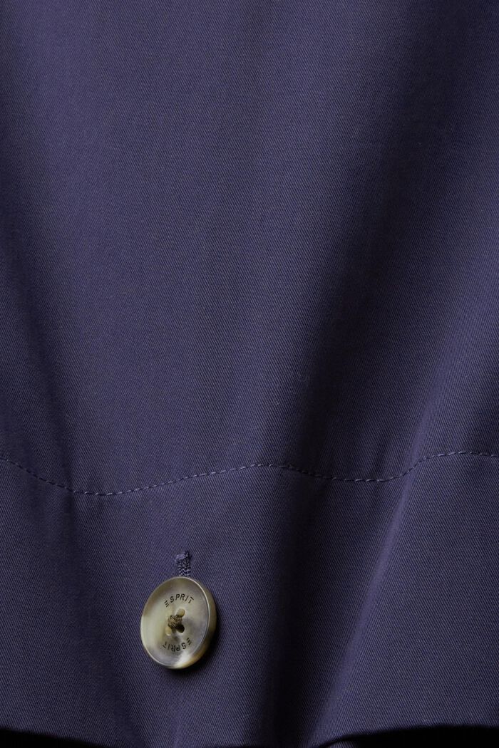 Trench-coat court à ceinture, NAVY, detail image number 6