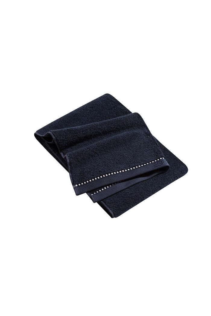 À teneur en TENCEL™ : la collection de serviettes en tissu éponge, NAVY BLUE, overview