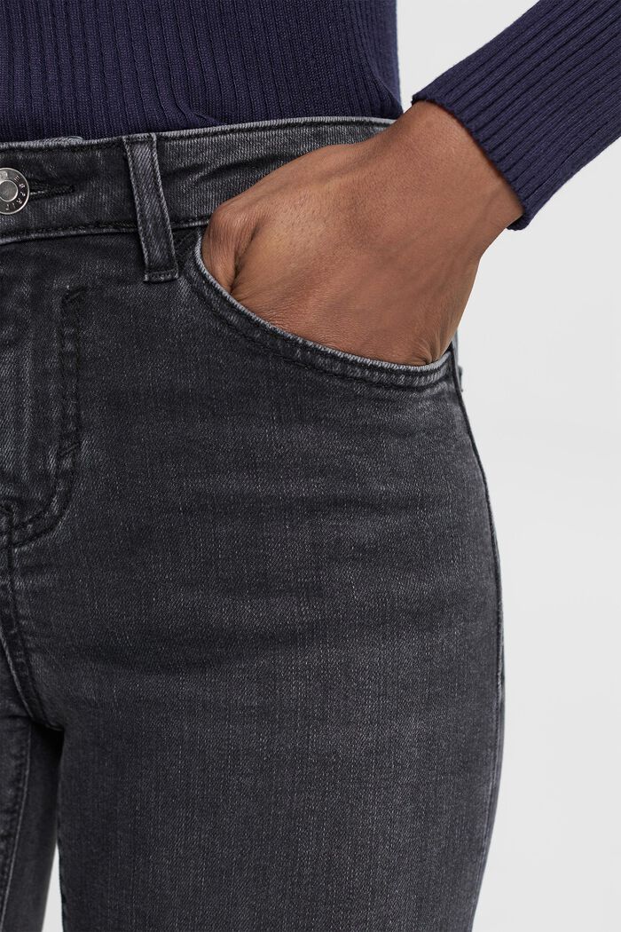 Jean stretch de coupe Slim Fit à taille mi-haute, BLACK MEDIUM WASHED, detail image number 2