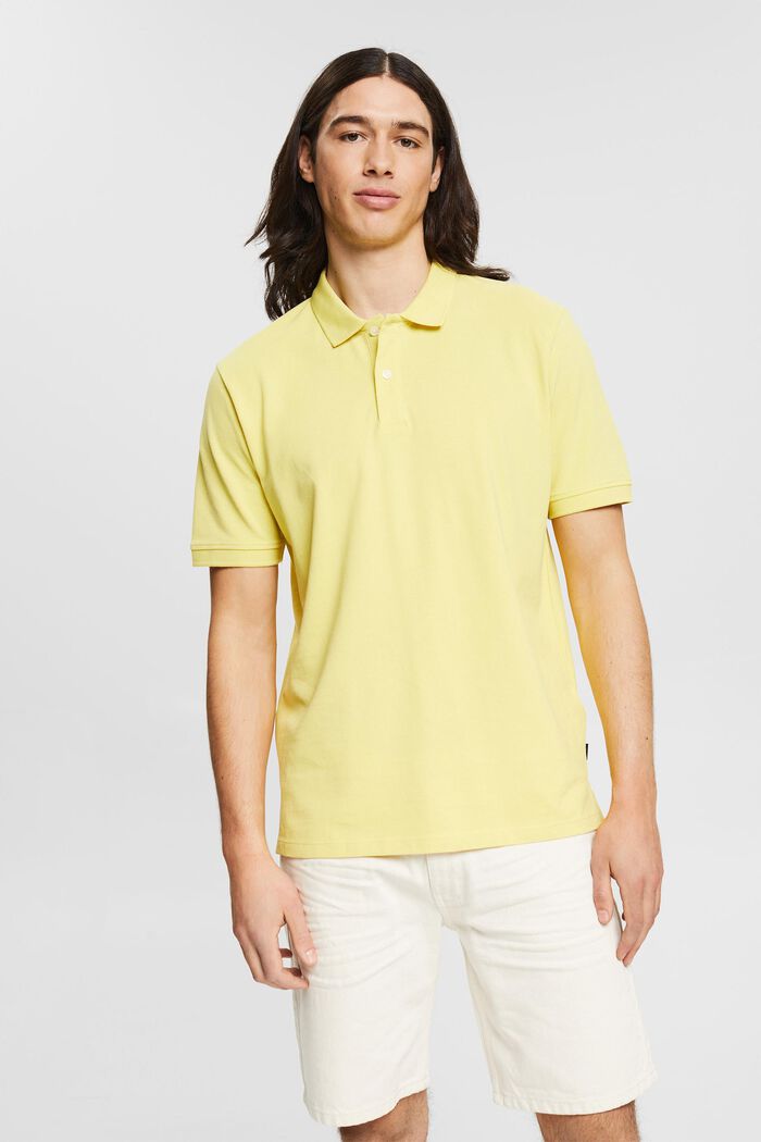 Polo en coton, YELLOW, detail image number 0