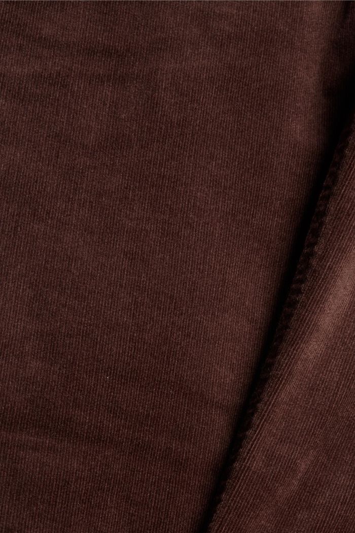 Pantalon en fin velours de coton mélangé, RUST BROWN, detail image number 4