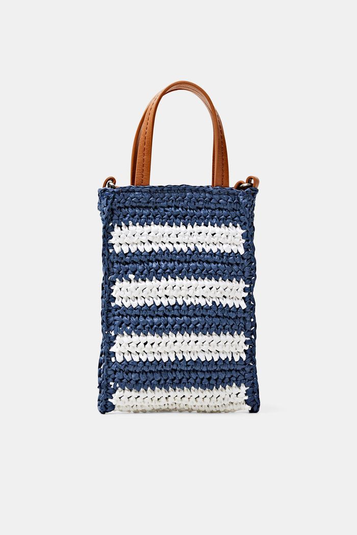 Mini sac porté épaule en crochet, NAVY, detail image number 0