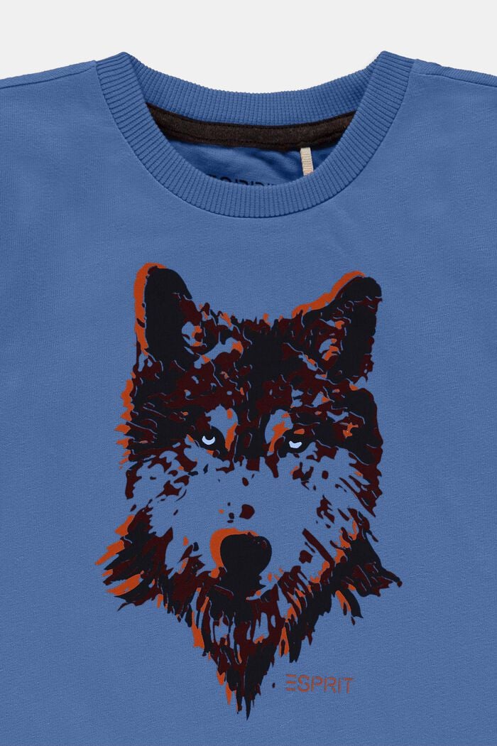 T-shirt à manches longues et imprimé animal artistique, BLUE LAVENDER, detail image number 2