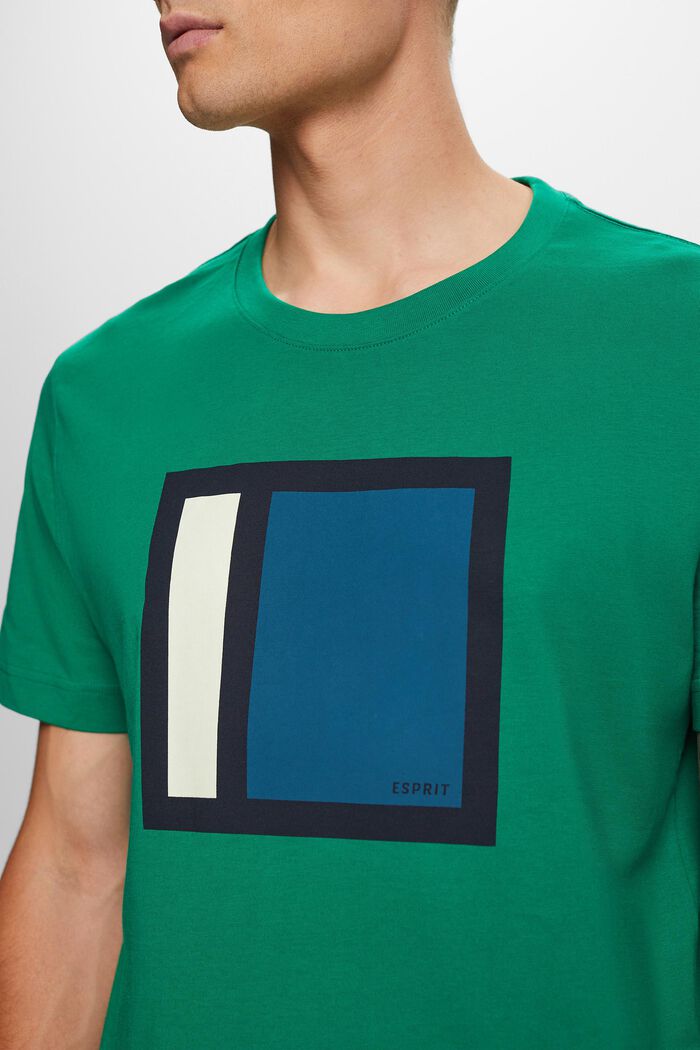 T-shirt graphique en jersey de coton, DARK GREEN, detail image number 2