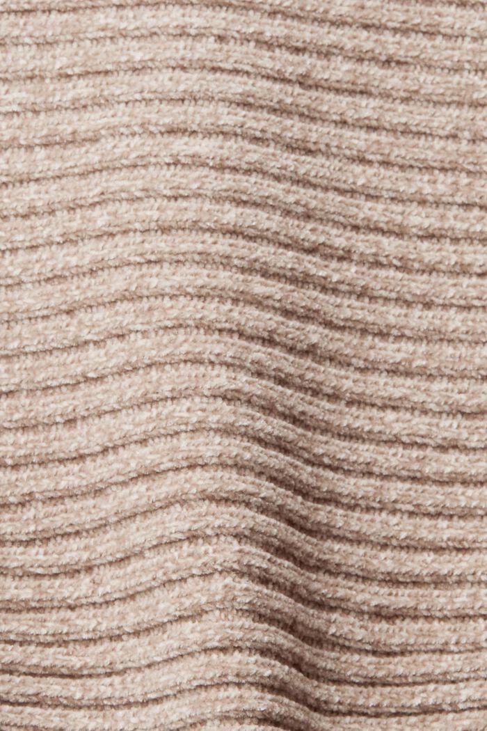 Pull-over en maille chenille à manches chauve-souris, TAUPE, detail image number 5