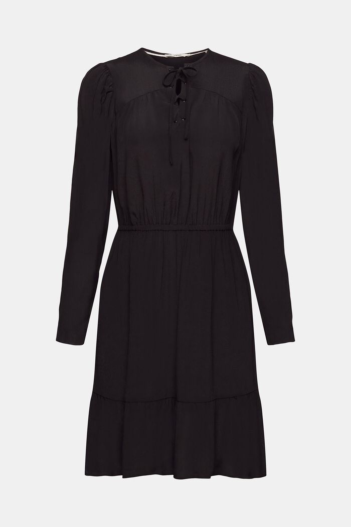 Mini-robe à détail noué, BLACK, overview