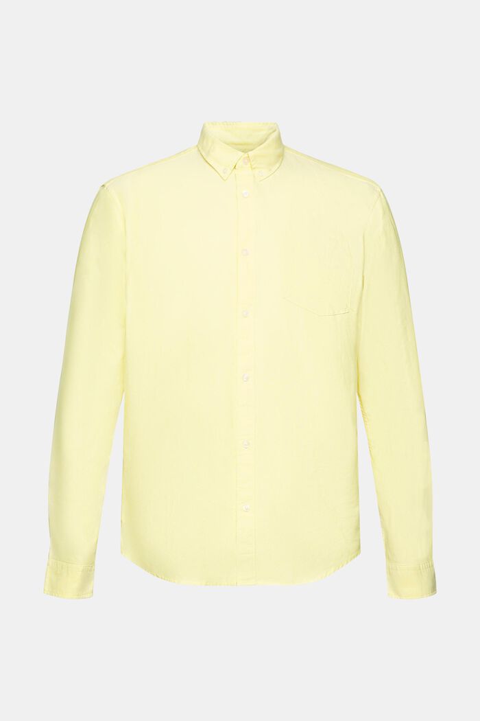 Chemise à col boutonné, BRIGHT YELLOW, detail image number 5