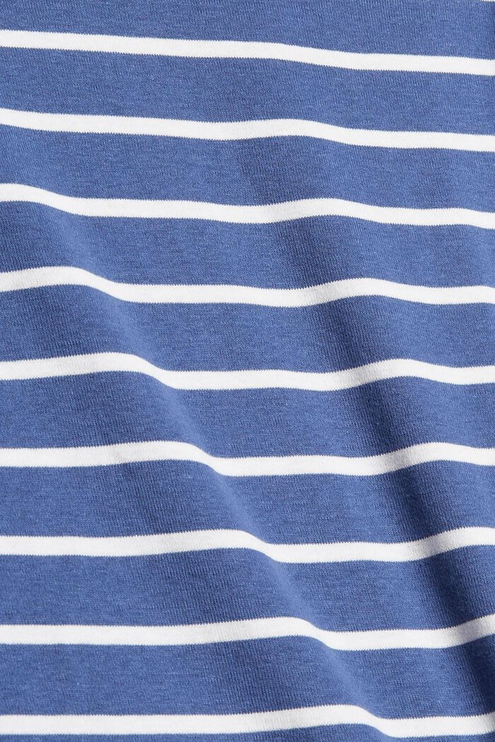 T-shirt rayé à manches longues, coton bio, BLUE LAVENDER, detail image number 1