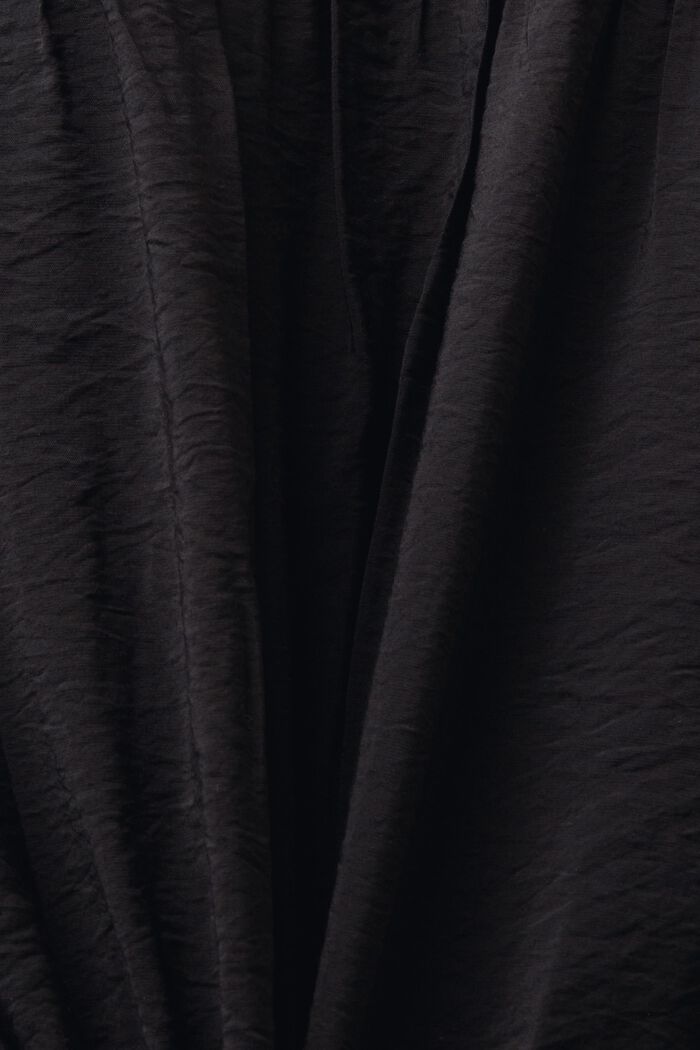 Mini-robe portefeuille froissée, BLACK, detail image number 4