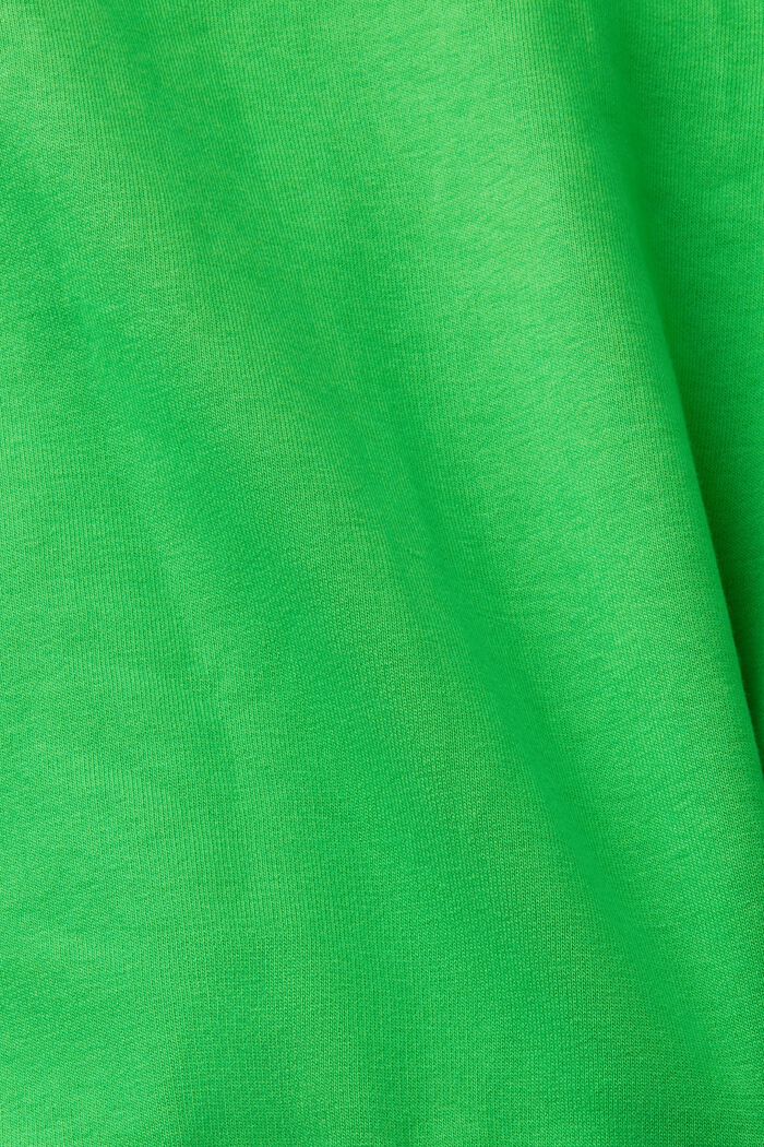 Sweat à capuche zippé de coupe courte, GREEN, detail image number 5