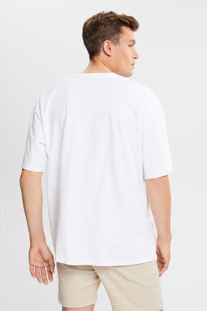 T-shirt en jersey oversize, WHITE, detail image number 3