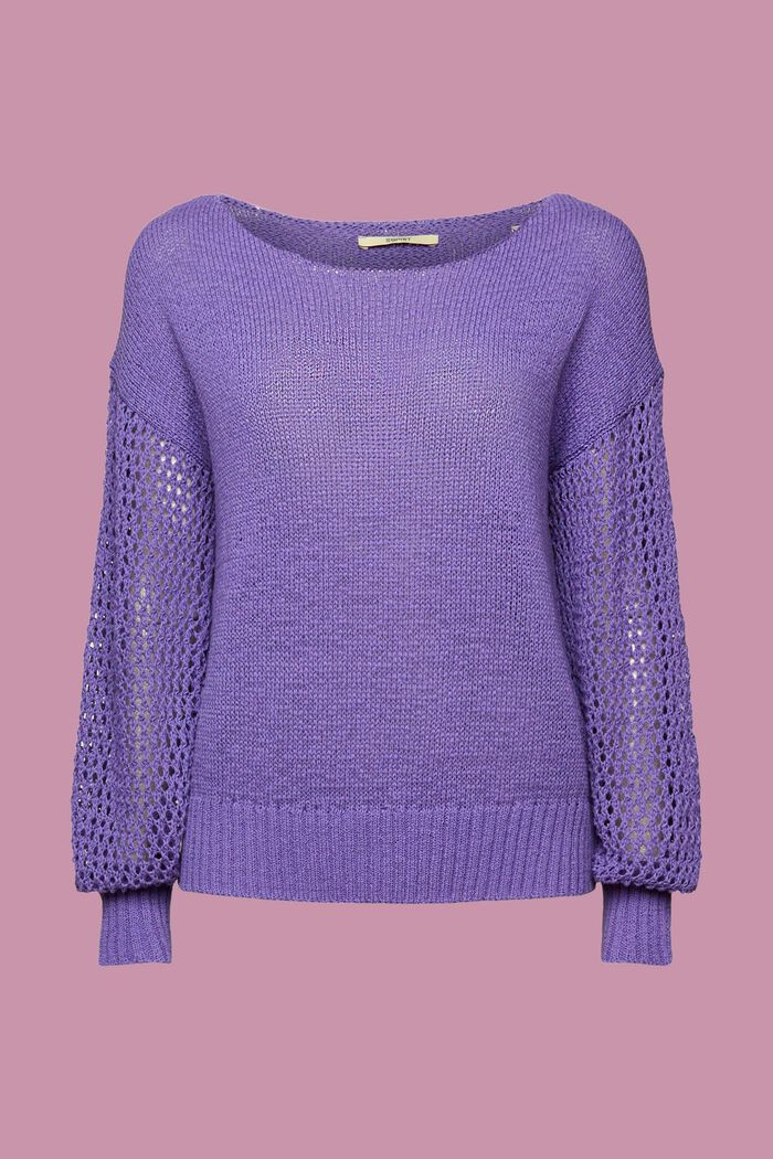 Pull-over en maille ample, PURPLE, detail image number 7