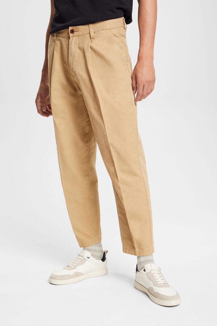 Chino de coupe Loose Fit, CREAM BEIGE, detail image number 0