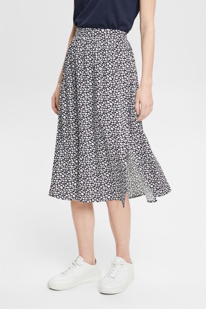 Light woven Skirt, NAVY, detail image number 0